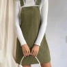 Robe Salopette Femme en Velours Côtelé Mini | Shop Smoking