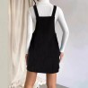 Robe Salopette Femme en Velours Côtelé Mini | Shop Smoking