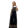 Salopette Hippie Brodée au Point de Chaînette | Shop Smoking