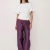 Pantalon Kylie en Taffetas à Cordon | Shop Smoking