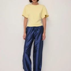 Pantalon Kylie en Taffetas à Cordon | Shop Smoking