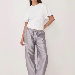 Pantalon Kylie en Taffetas à Cordon | Shop Smoking