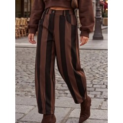 Pantalon Ballon à Rayures Femme – Style Tendance | Shop Smoking