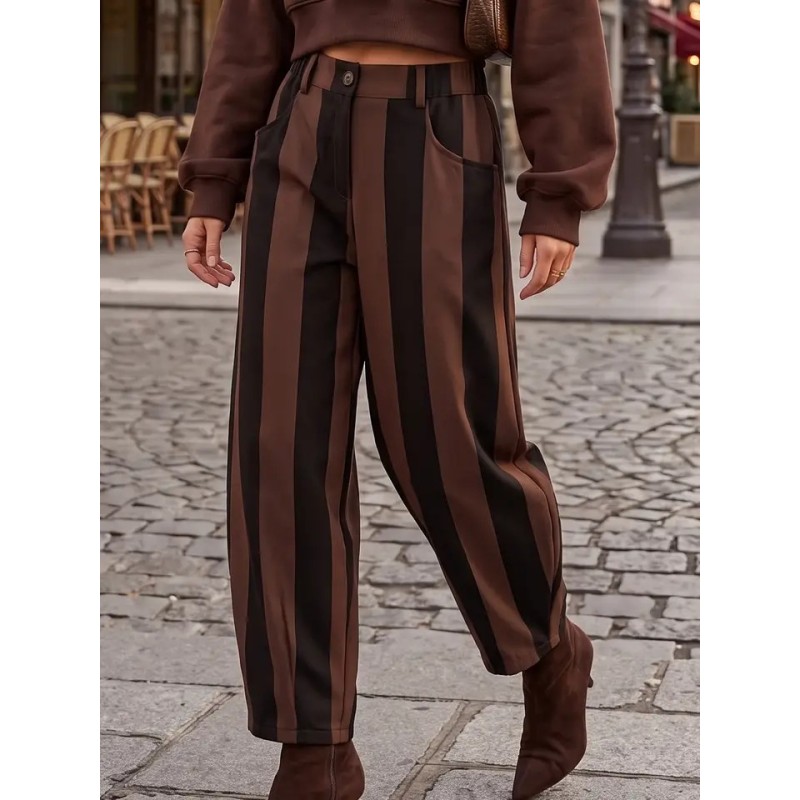 Pantalon Ballon à Rayures Femme – Style Tendance | Shop Smoking