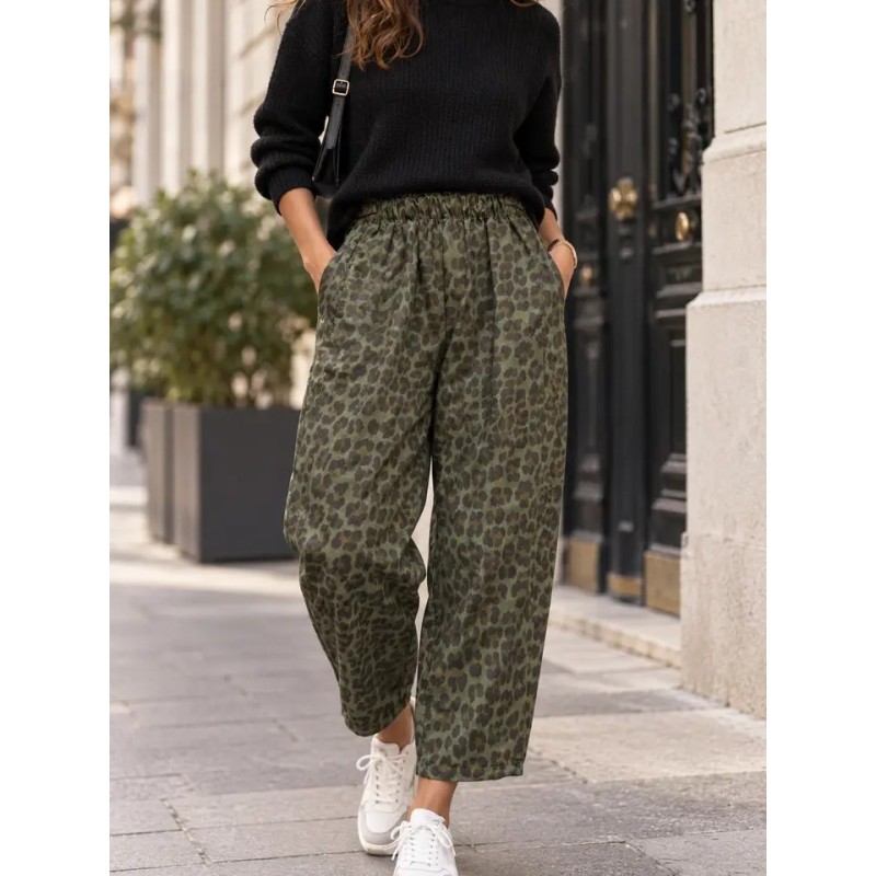 Pantalon LEO Ample à Taille Élastiquée | Shop Smoking