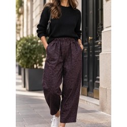 Pantalon LEO Ample à Taille Élastiquée | Shop Smoking