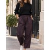 Pantalon LEO Ample à Taille Élastiquée | Shop Smoking