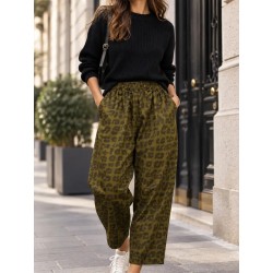 Pantalon LEO Ample à Taille Élastiquée | Shop Smoking