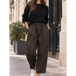 Pantalon LEO Ample à Taille Élastiquée | Shop Smoking