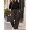 Pantalon LEO Ample à Taille Élastiquée | Shop Smoking