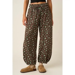 Pantalon Barrel à Imprimé Floral Discret | Shop Smoking