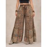 Pantalon Large en Coton Motif Mosaïque Bohème | Shop Smoking