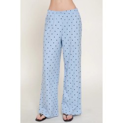 Pantalon Long Droit Imprimé à Pois | Shop Smoking