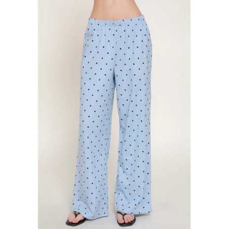 Pantalon Long Droit Imprimé à Pois | Shop Smoking