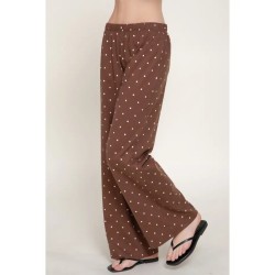 Pantalon Long Droit Imprimé à Pois | Shop Smoking