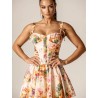 Top Corset Auri en Satin Floral – Haut Femme Chic