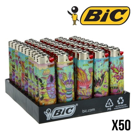 Briquet BIC Tiago Magic Creatures X50 | Briquets Décorés Fantaisie