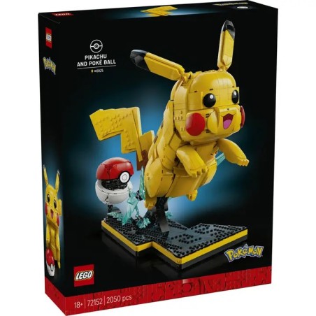 LEGO 72152 Pikachu et Poké Ball – Set Pokémon 2050 Pièces