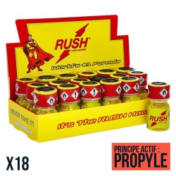Poppers Rush 10 ml X18 – Pack de 18 Flacons avec Présentoir