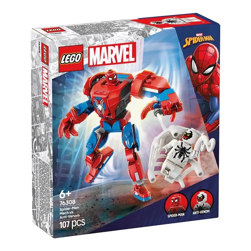 LEGO Marvel 76308 – Robot Spider-Man contre Anti-Venom