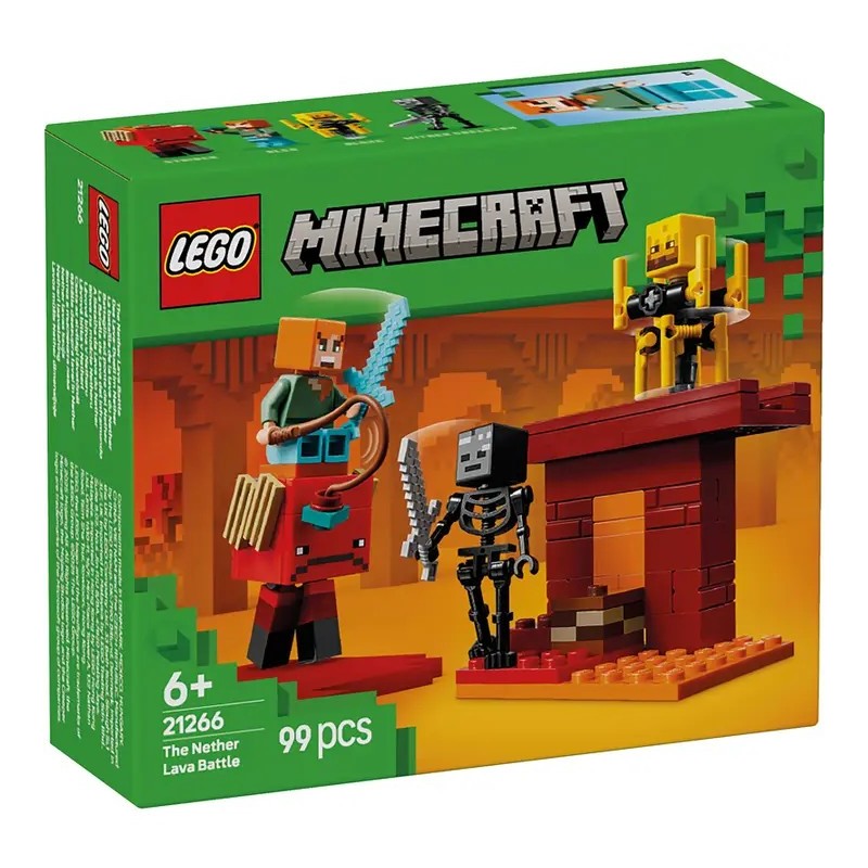 LEGO Minecraft 21266 – Bataille de la Lave du Nether