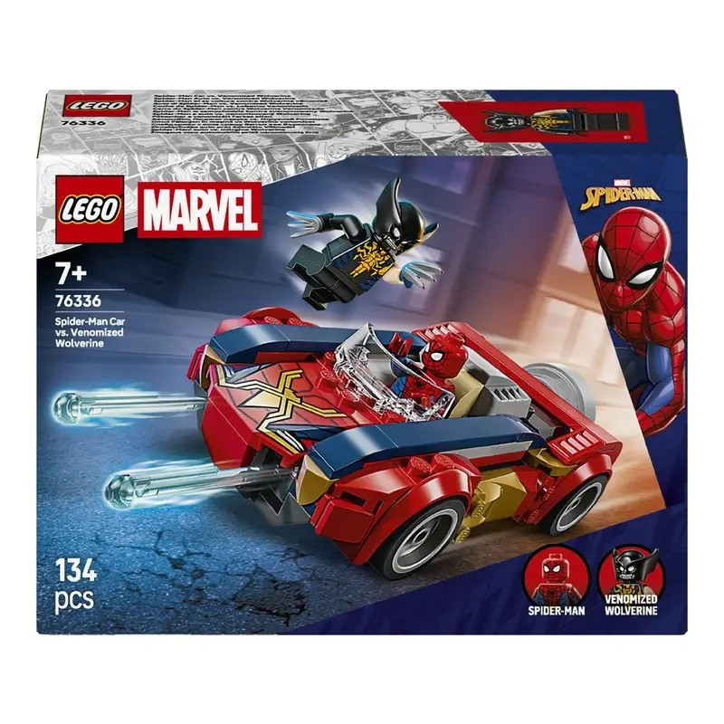 LEGO Marvel 76336 – Spider-Man contre Wolverine vénomisé