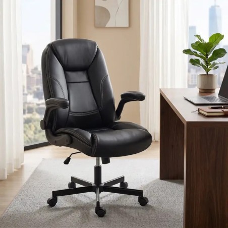 Chaise de Bureau Ergonomique Noire – Confort et Design