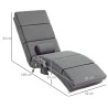 Fauteuil Relax Massant et Chauffant Gris – Confort Salon