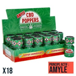 Poppers Green Power Amyle 10 ml X18 – Pack 18 Flacons