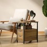 Table de Chevet en Bois avec 2 Ports USB et Tiroirs