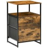 Table de Chevet 2 Tiroirs en Tissu – Style Industriel
