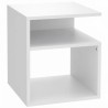 Table d’Appoint Blanche à 3 Niveaux – Design Moderne