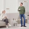 Table d’Appoint Blanche à 3 Niveaux – Design Moderne