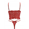 Ensemble Bralette Longue et String en Dentelle Femme