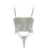 Ensemble Bralette Longue et String en Dentelle Femme