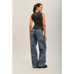 Jean Droit Toxik3 Femme – Denim Imprimé Floral