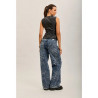 Jean Droit Toxik3 Femme – Denim Imprimé Floral