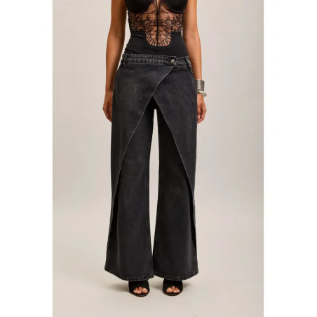 Jean Extra-Large Toxik3 Femme – Denim Stretch Asymétrique
