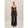 Jean Extra-Large Toxik3 Femme – Denim Stretch Asymétrique
