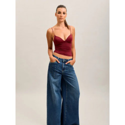 Jean Extra-Large Toxik3 Femme avec Clous – Denim Stretch