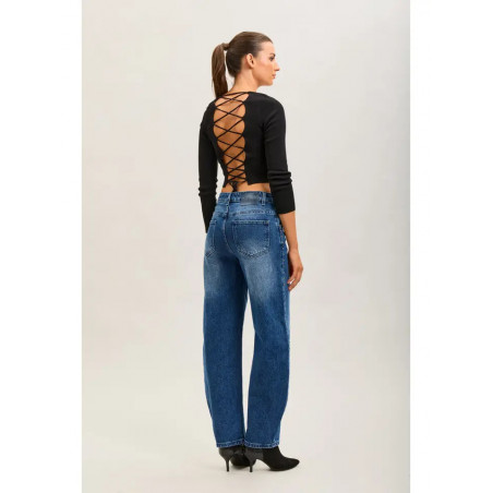 Jean Ballon Toxik3 Femme à Clous – Denim Stretch