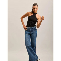 Toxik3 Jean Bootcut Femme Extensible à Nervures