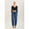 Toxik3 Jean Ballon Femme en Denim Stretch