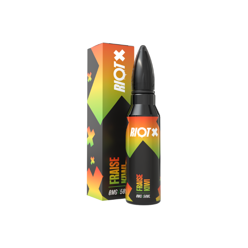 🍓🥝 E-liquide Fraise Kiwi Riot 50 ml – 0 mg