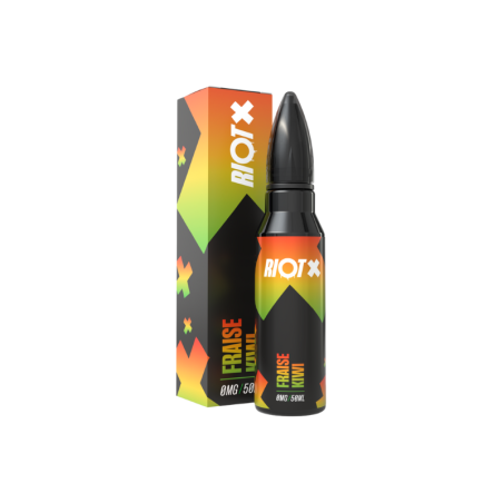 🍓🥝 E-liquide Fraise Kiwi Riot 50 ml – 0 mg