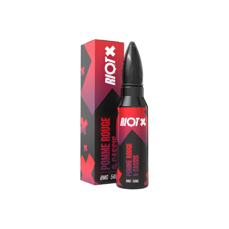 🍎 E-liquide Pomme Rouge & Cassis Riot 50 ml – 0 mg