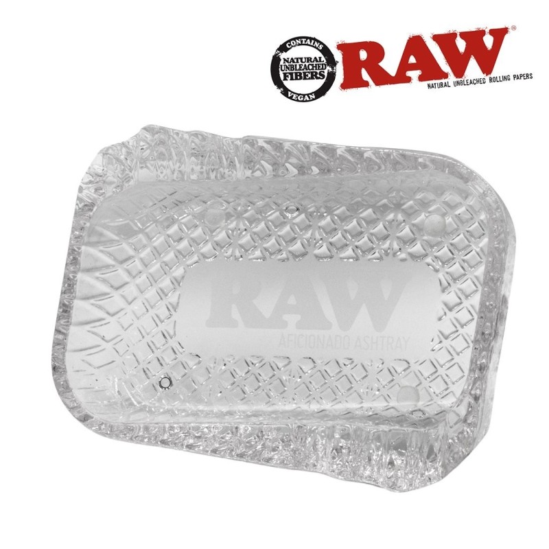 Cendrier en verre RAW Aficionado – Élégant et résistant