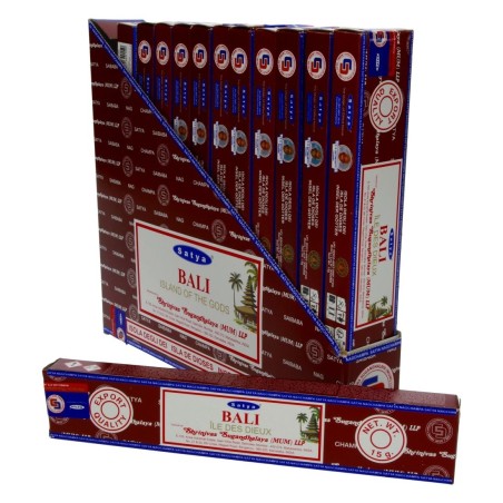 Encens Satya Bali Île des Dieux 15g – Boîte de 12