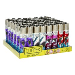 CLIPPER SEA MONSTERS X48 – Lot de 48 briquets rechargeables