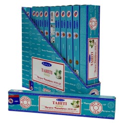 Encens Satya Tahiti Monoï 15g x12 – Parfum exotique floral